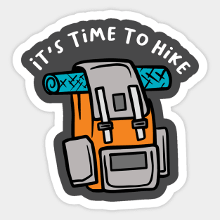 Time To Hike Sticker